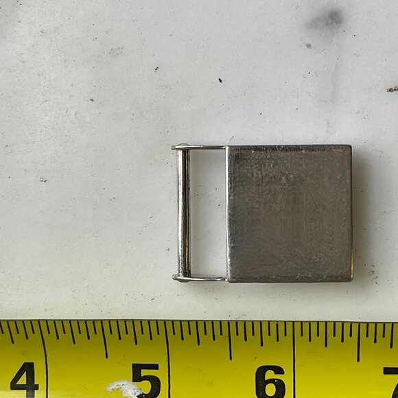 Vintage Solid Sterling Silver Belt Buckle - Picture 11 of 12